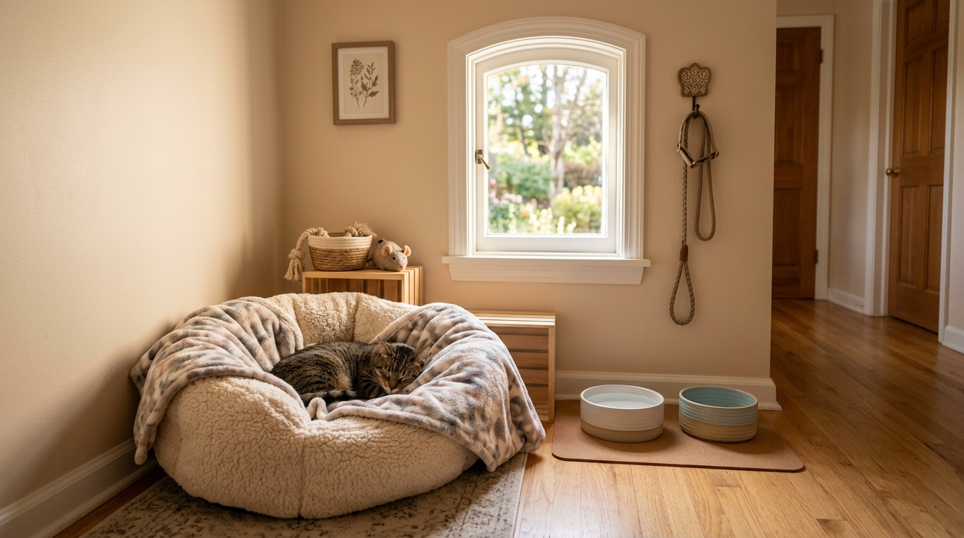 Separate cat wing with condo suites